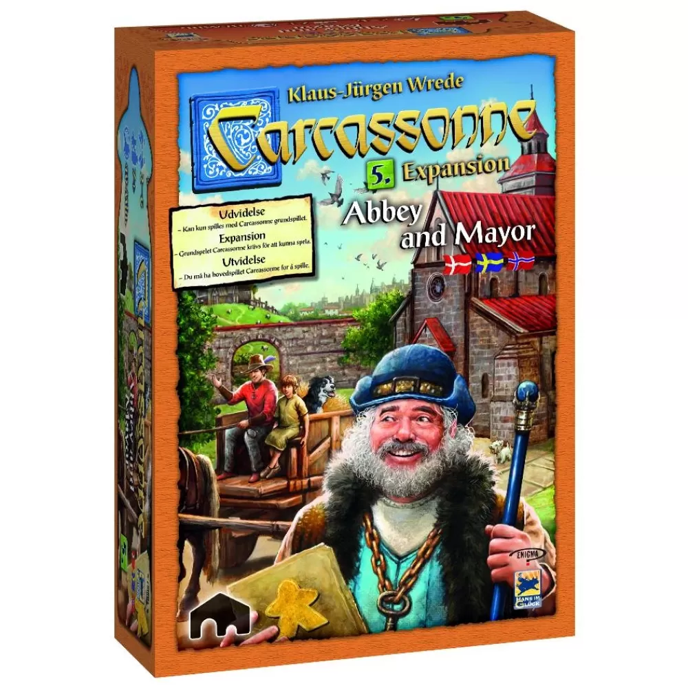 Best Sale Enigma Carcassonne Expansion - Abbey And Mayor (Swe)