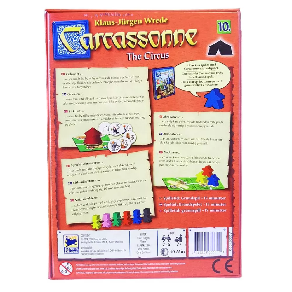 Flash Sale Enigma Carcassonne Expansion - The Circus (Swe)