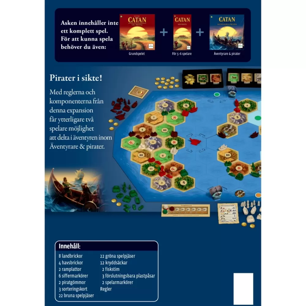 Shop Lautapelit Catan: Aventyrare & Pirater 5-6 Spelare (Exp.)