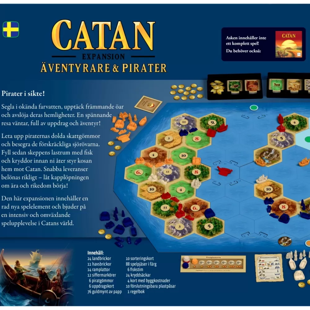 Cheap Lautapelit Catan: Aventyrare Och Pirater (Exp.)