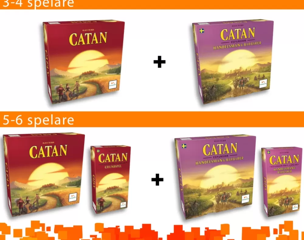 Cheap Lautapelit Catan: Handelsman Och Barbarer - 5-6 Spelare (Exp.)