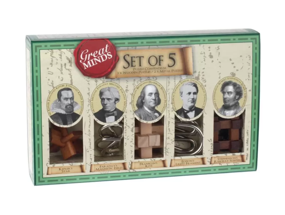 Professor Puzzle Great Minds: 5-Pack | Knep & Knåp