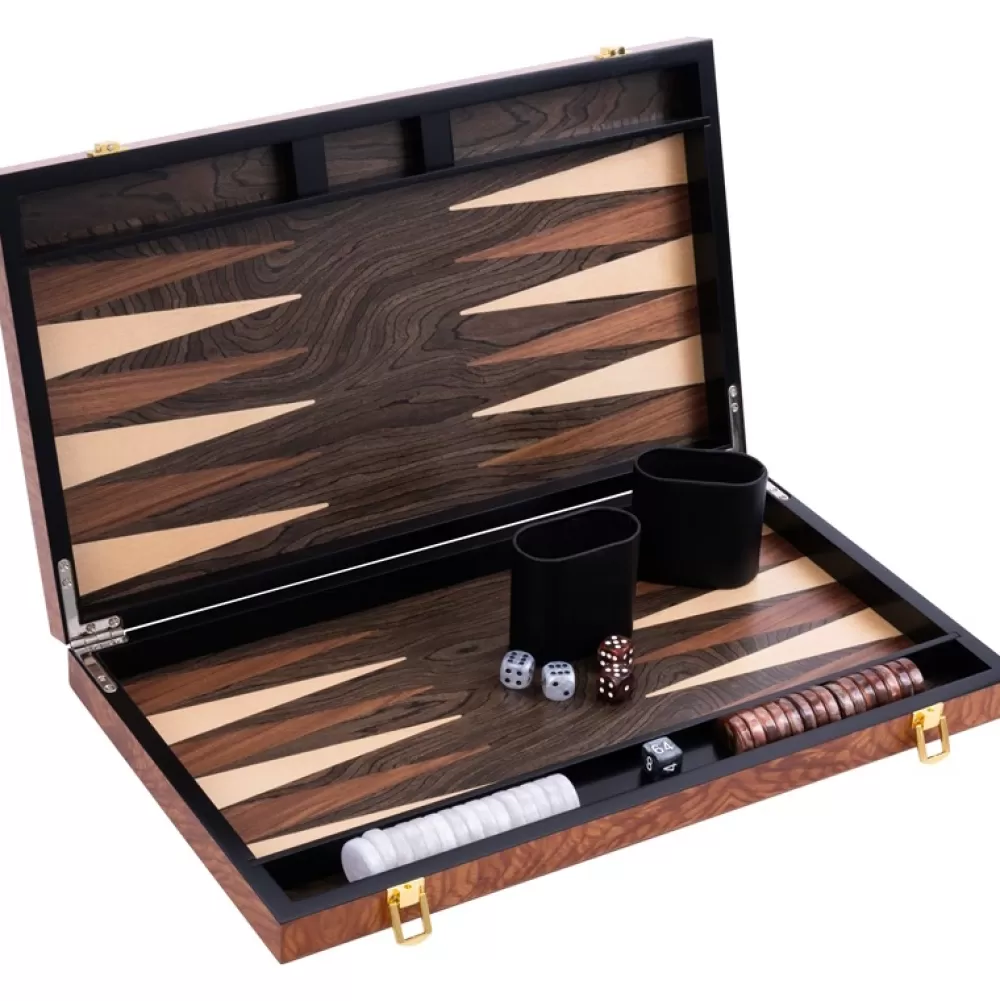 New Longfield Games Longfield Backgammon Large Rosewood