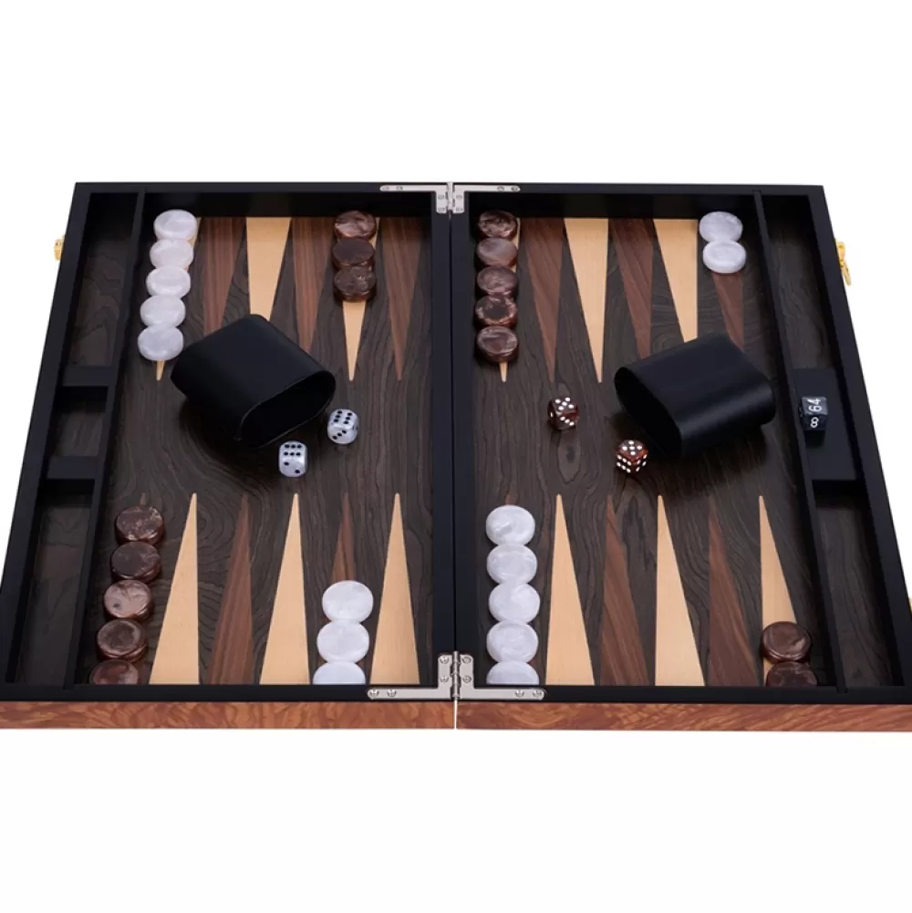 New Longfield Games Longfield Backgammon Large Rosewood