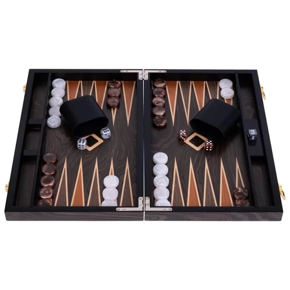 Best Longfield Games Longfield Backgammon Medium Brown Ebony