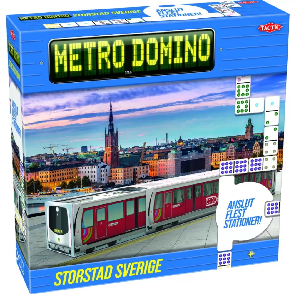 Tactic Metro Domino - Storstad Sverige | Familjespel