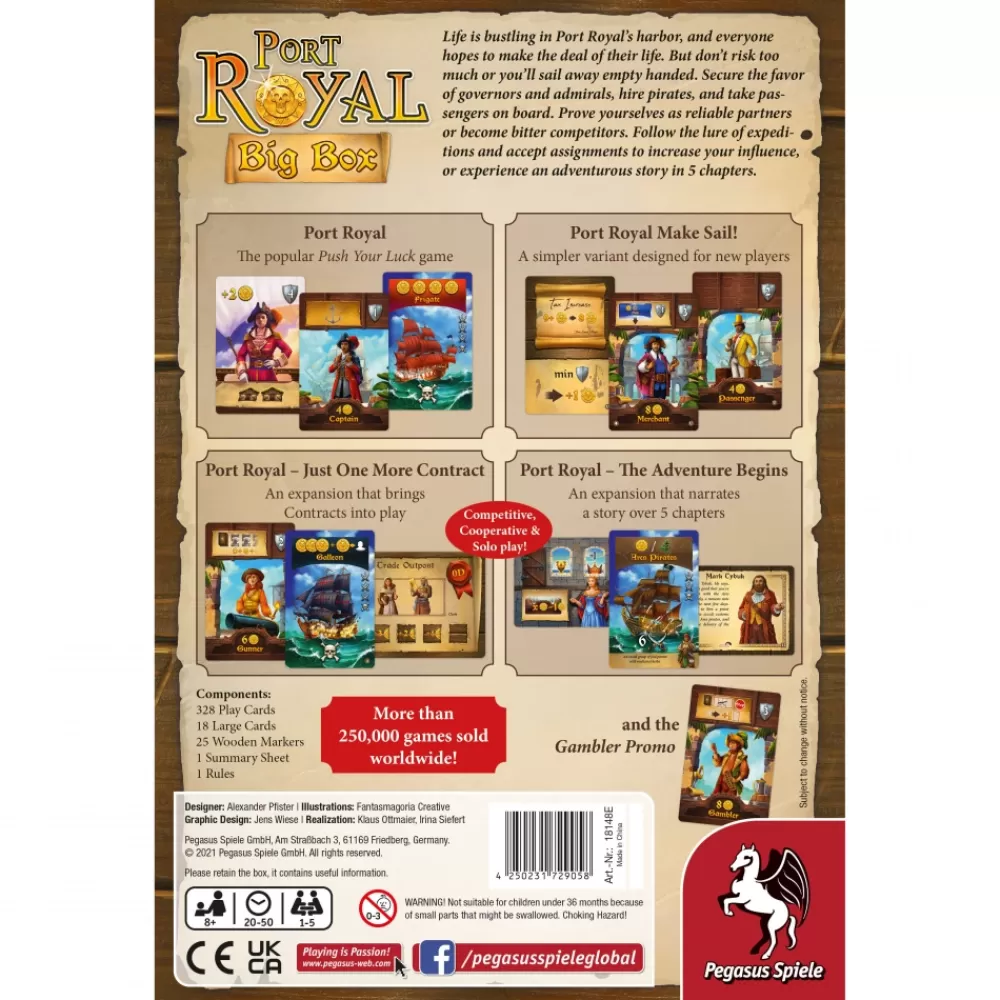 Pegasus Spiele Port Royal Big Box (Eng) | Kortspel