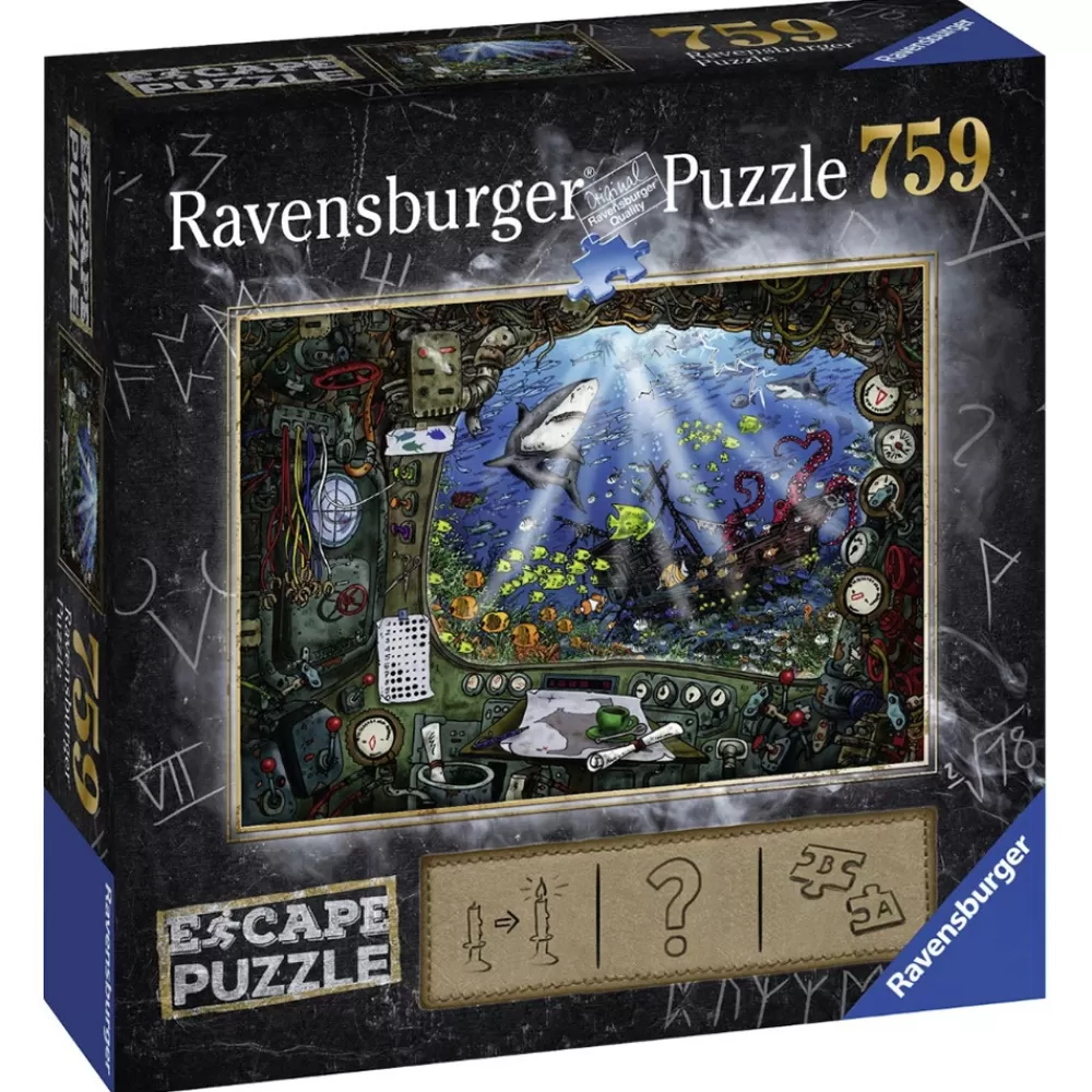 Ravensburger Pussel - Escape 4 Submarine 759 Bitar | Knep & Knåp