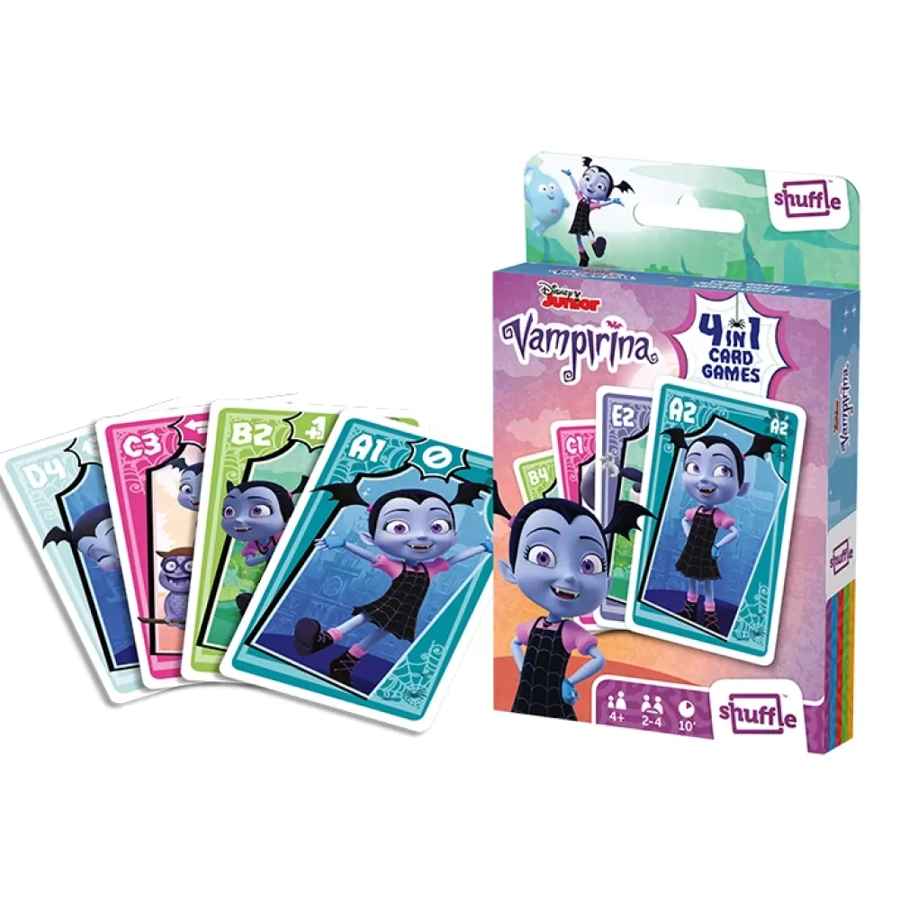 Cartamundi (övrigt) Shuffle - Kortspel Vampirina 4 I 1 | Kortspel