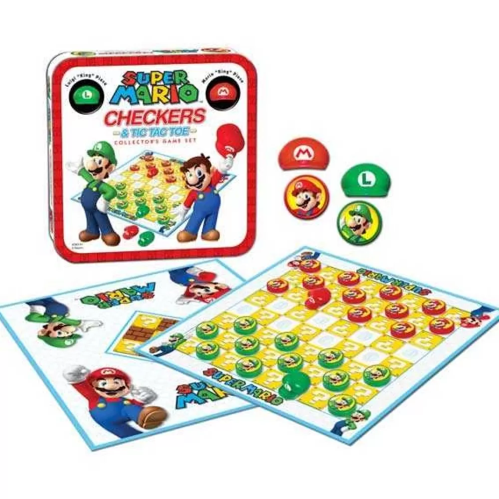 Usaopoly Super Mario Damspel - Collector''S Game Set | Klassiska