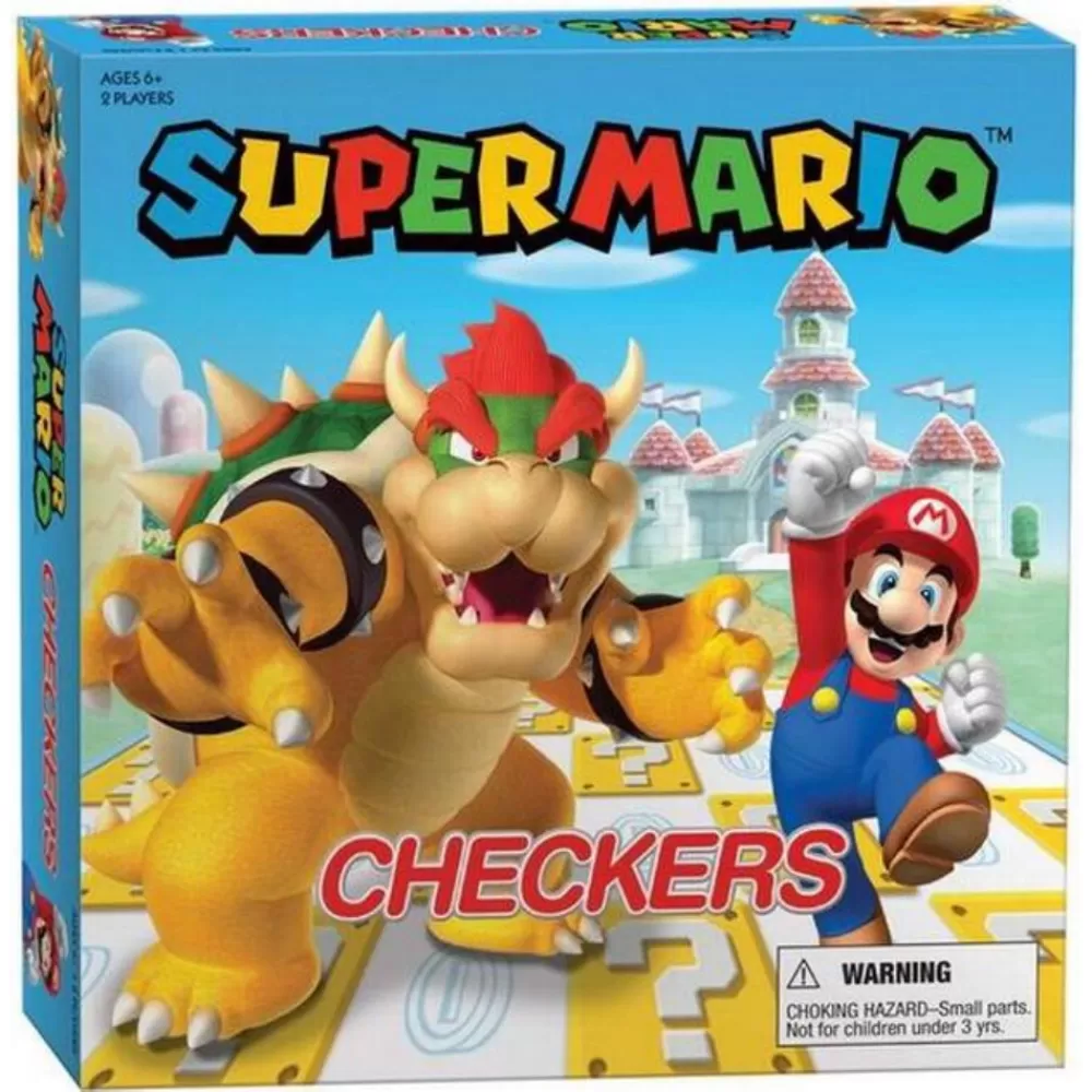 Usaopoly Super Mario Damspel (Eng) | Klassiska