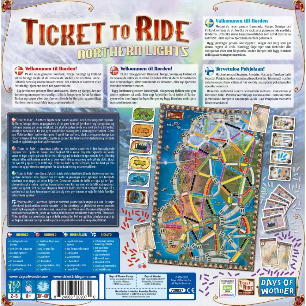 Cheap Days of Wonder Ticket To Ride: Northern Lights (Swe)